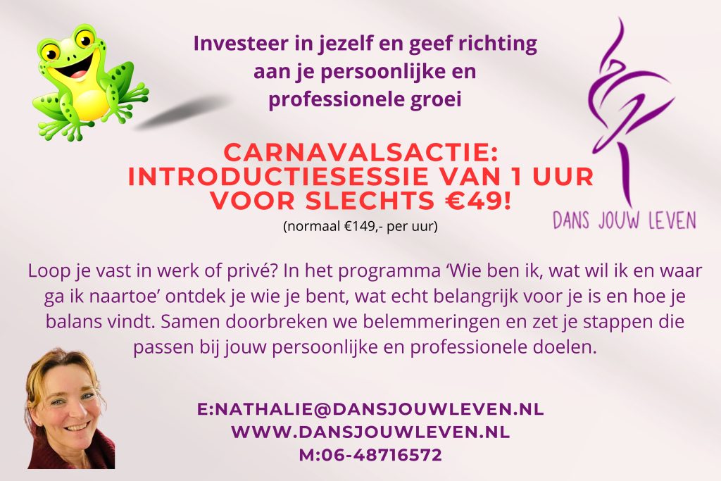 Carnavalsaanbieding Coaching